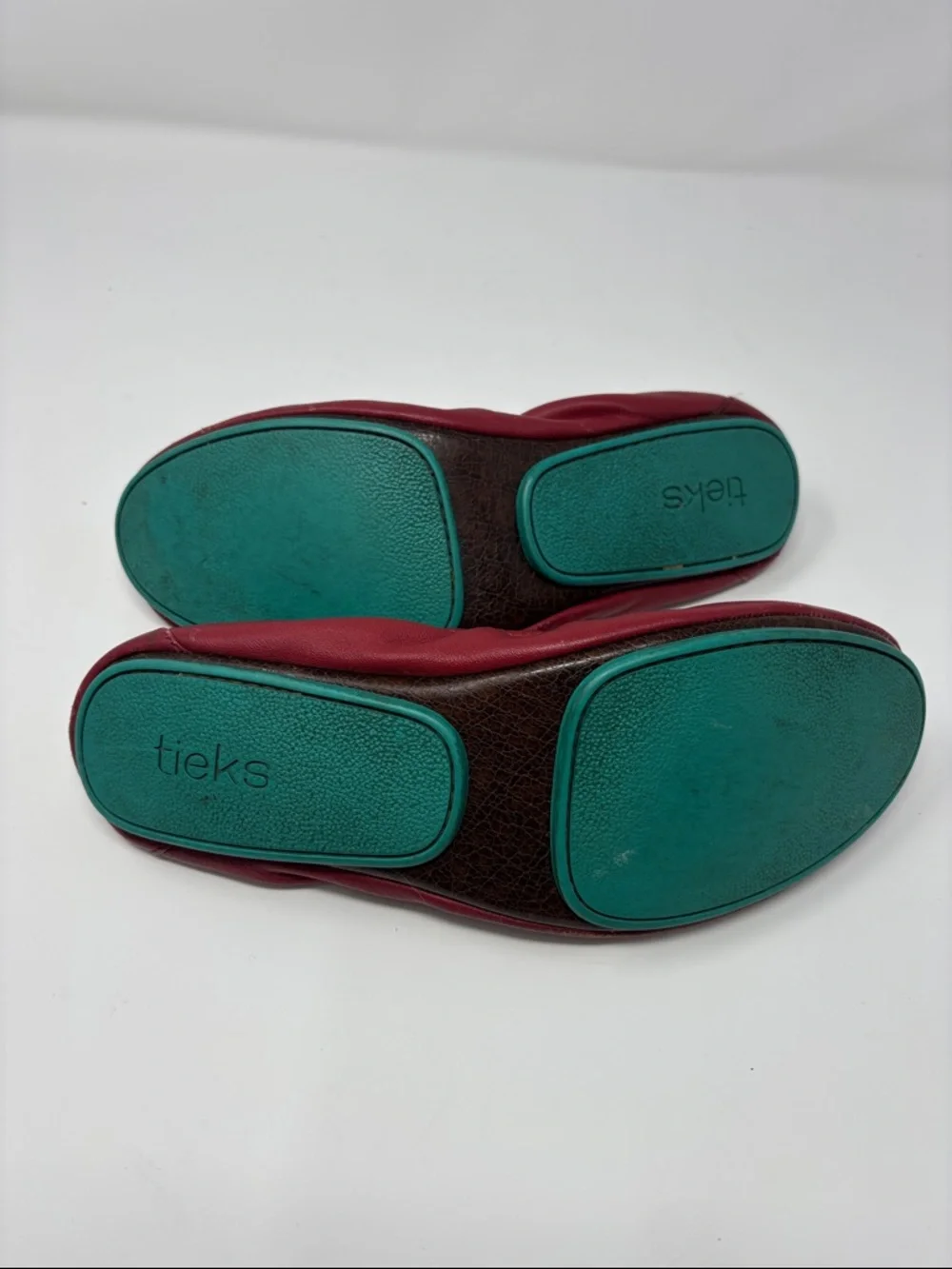 Tieks‎ Women’s Burgundy Leather Ballet Flats 8